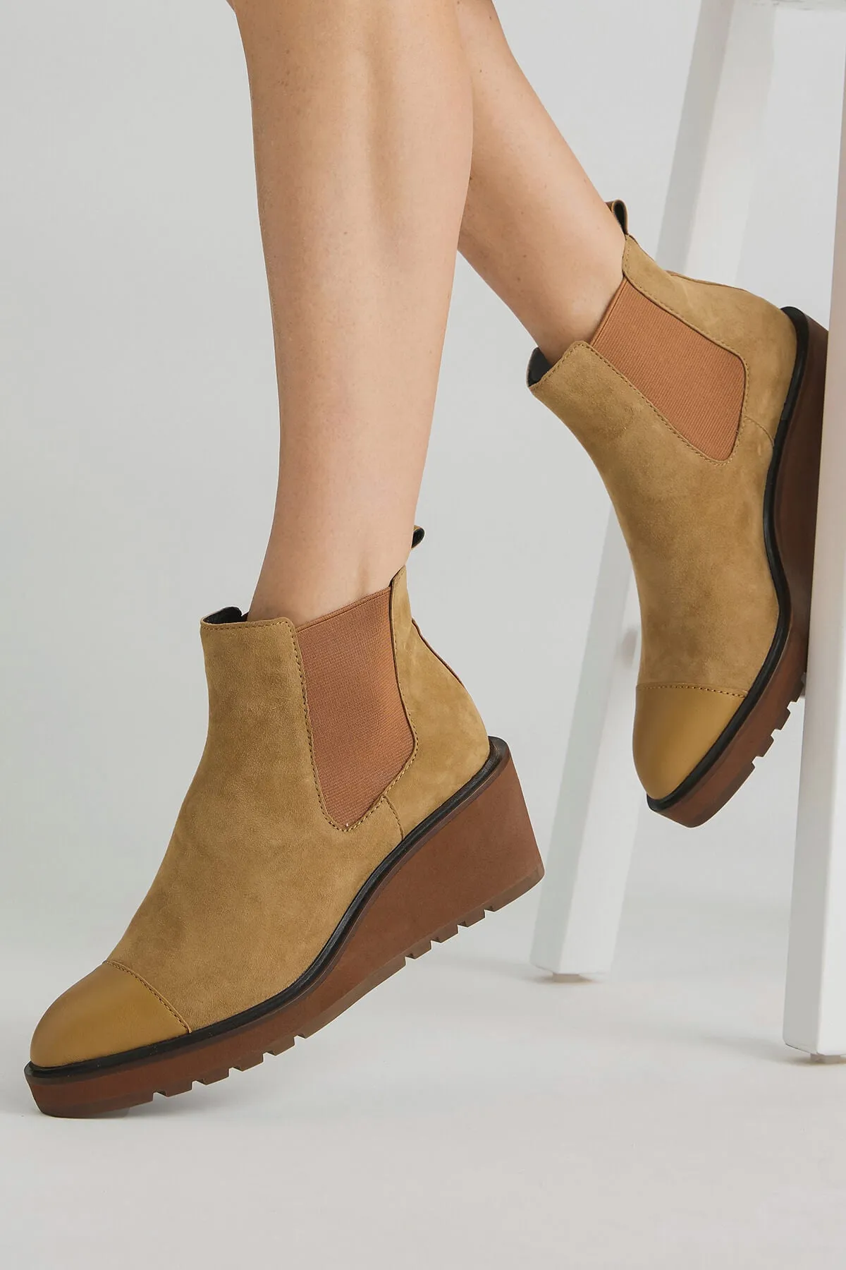 Cecelia New York Gemma Suede Wedge Boots