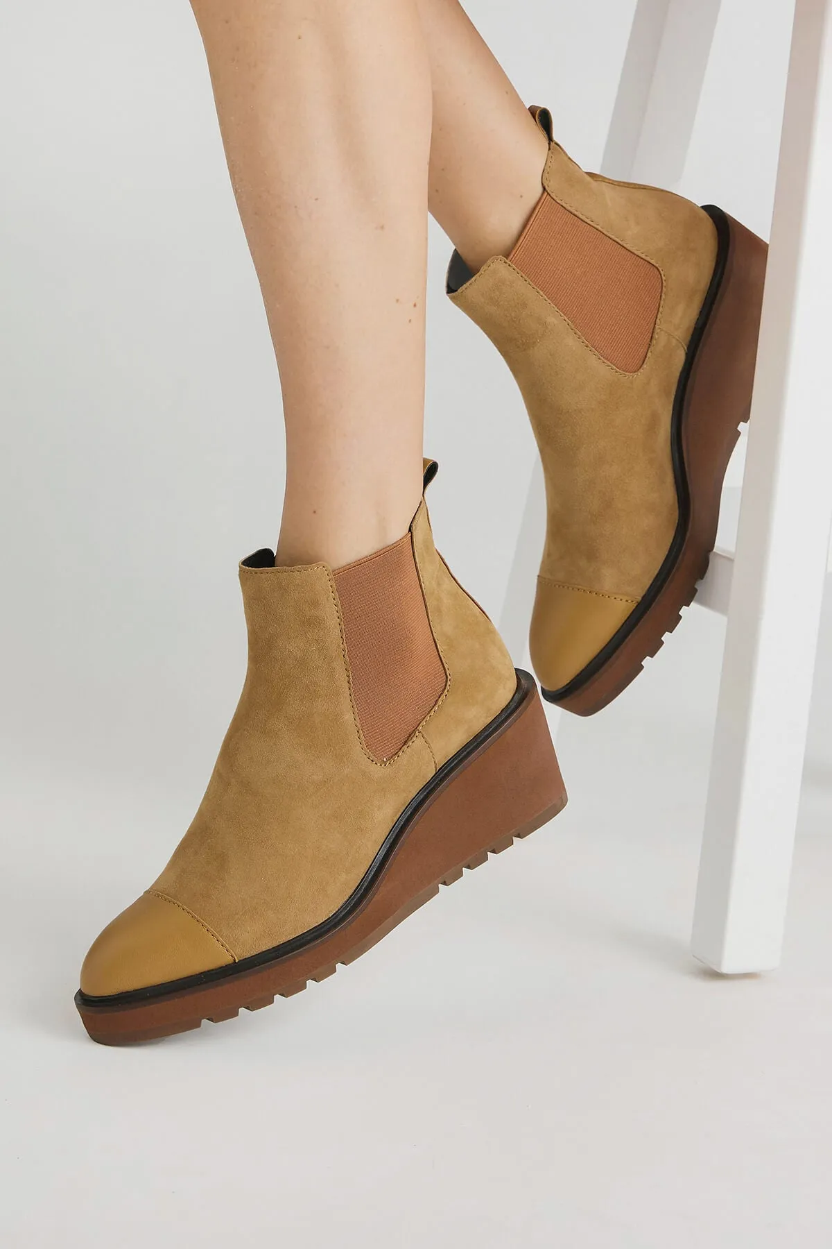 Cecelia New York Gemma Suede Wedge Boots