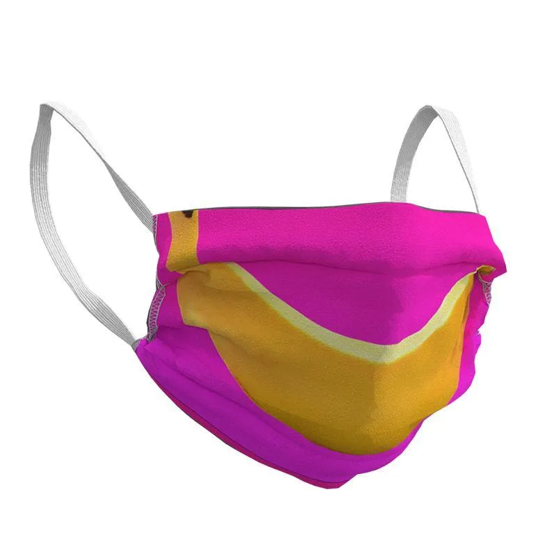 DESIGNER FACE MASK PINK BANANA