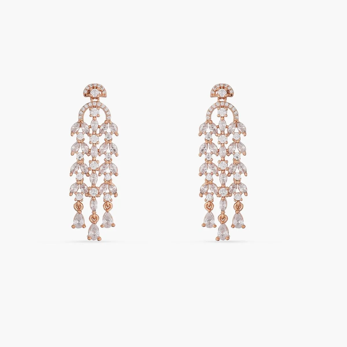 Eileen Chandelier CZ Earrings