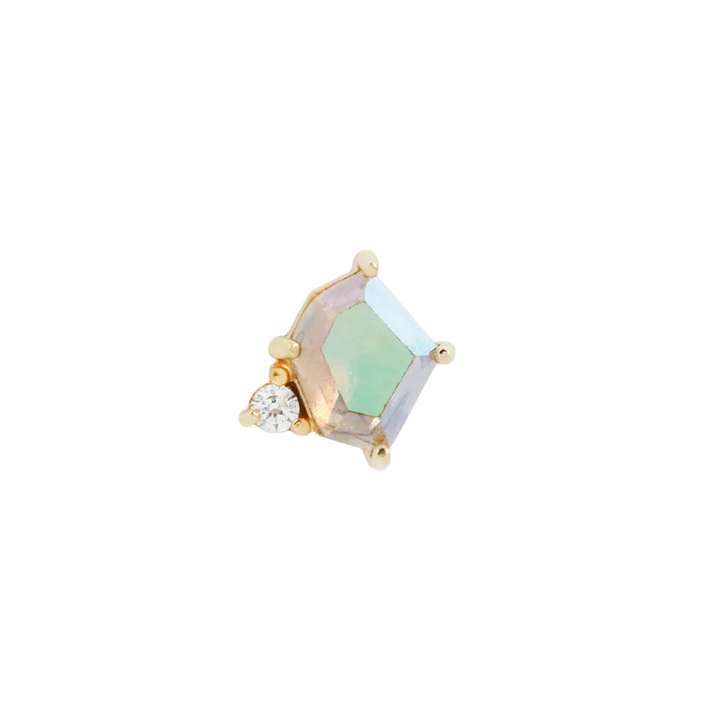 Elicit - Mercury Mist Topaz   CZ - Threadless End