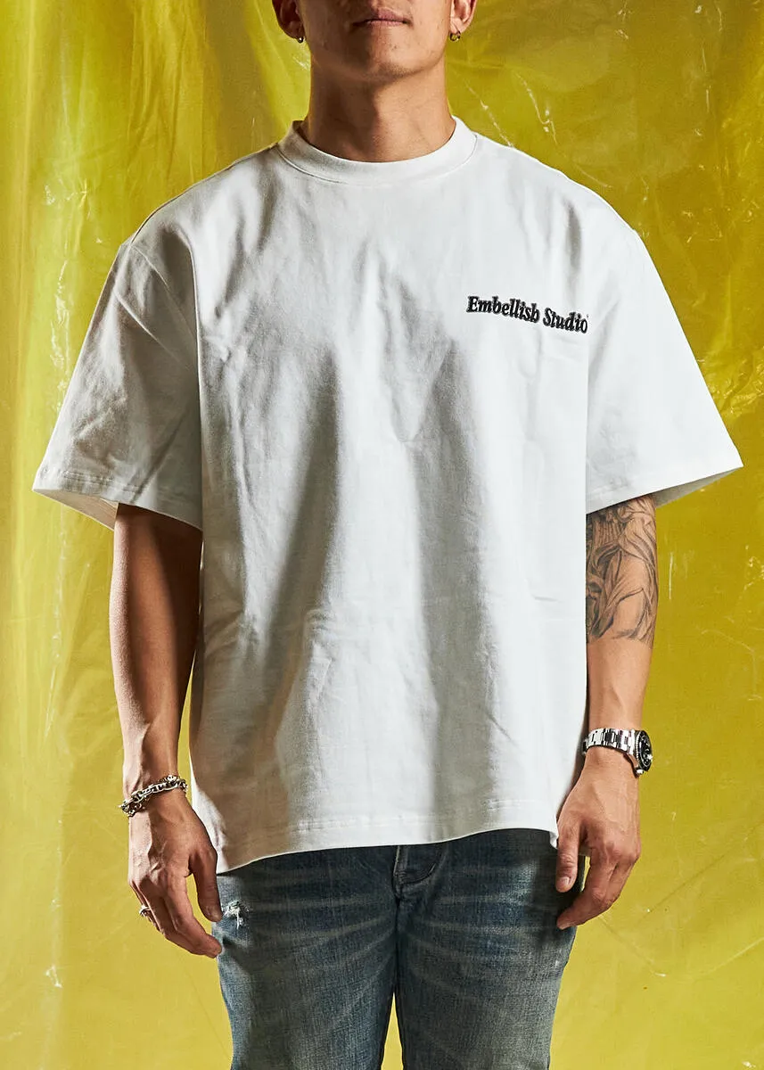 Embellish White Studio Tee