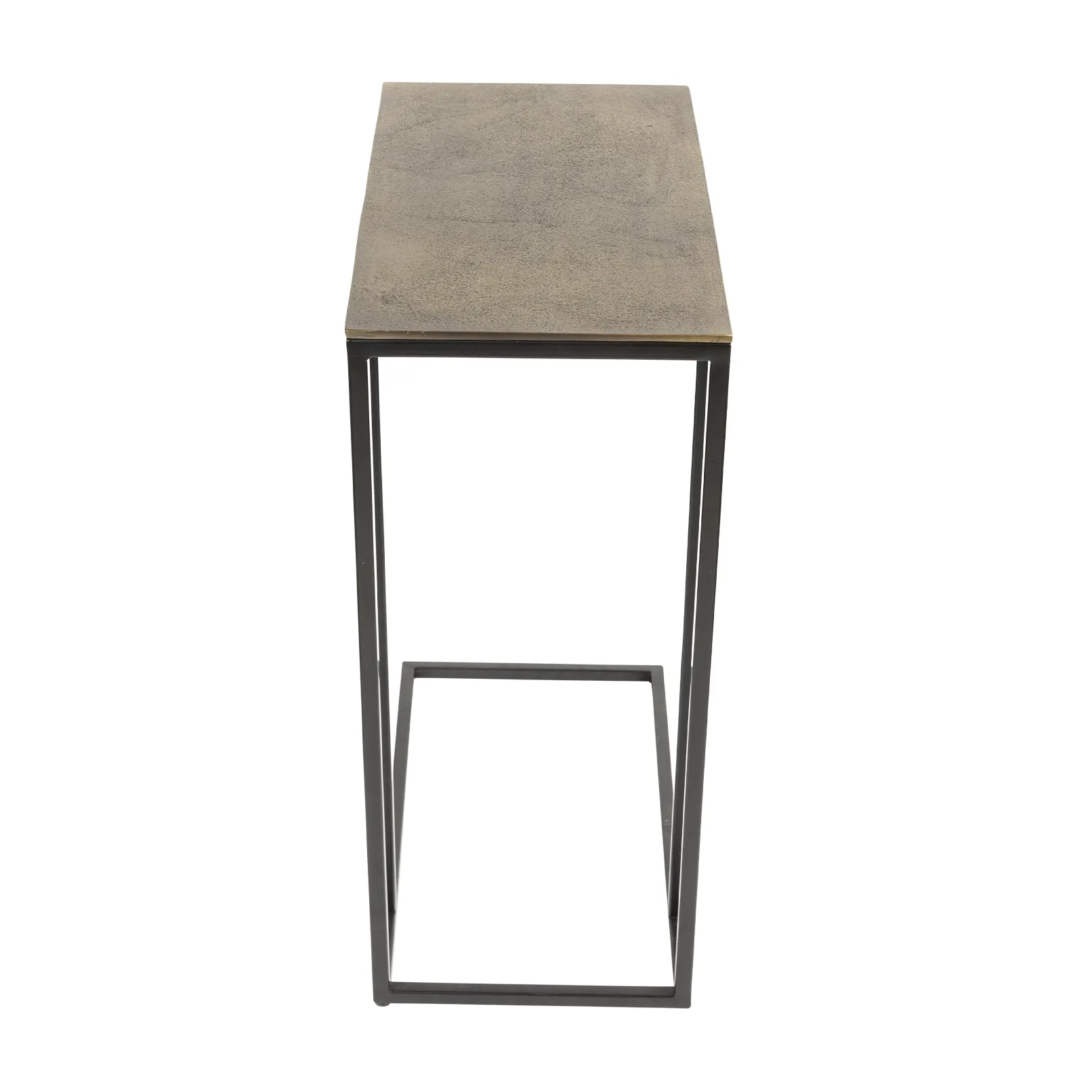 Float End Table - Antique Brass