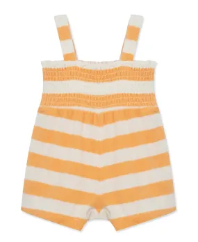 Focus Kids Banana Stripe Terry Romper (3M-12M)