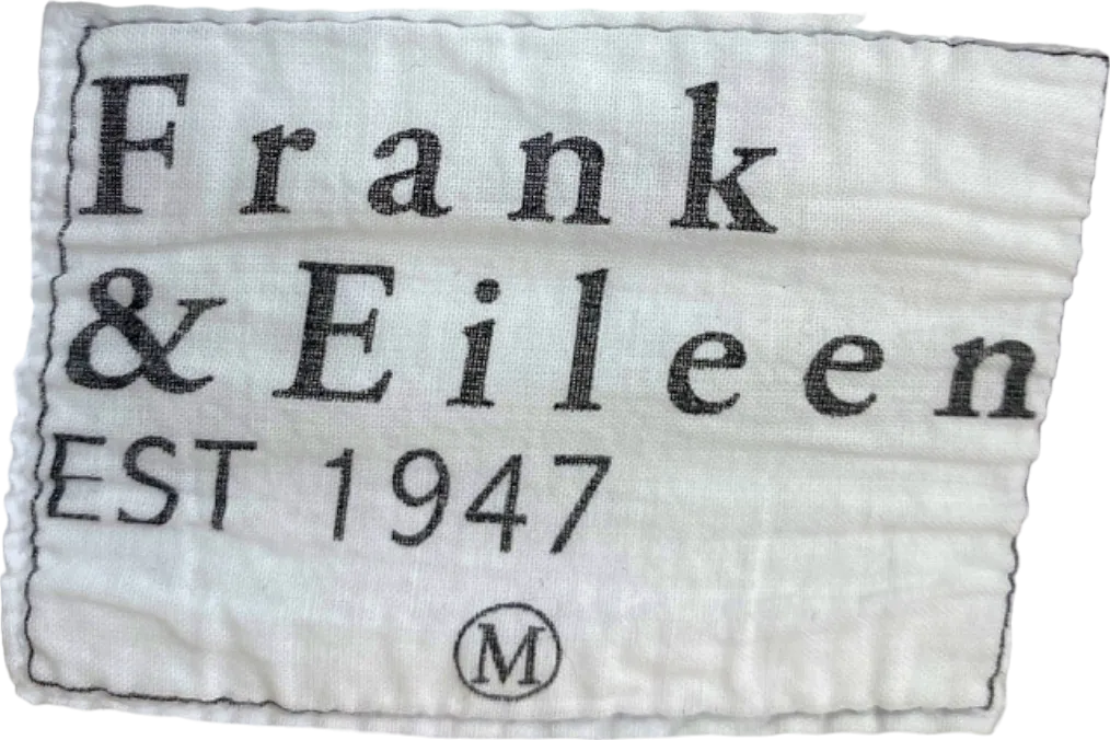 Frank & Eileen White Long Sleeve Tee UK M