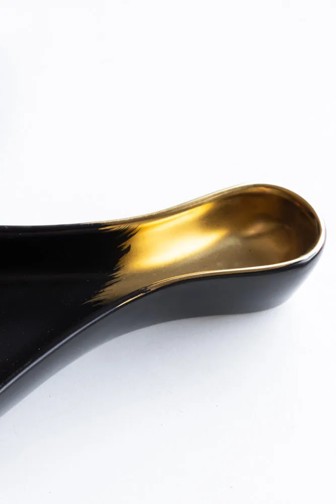 Gold Banana Serving Bowl