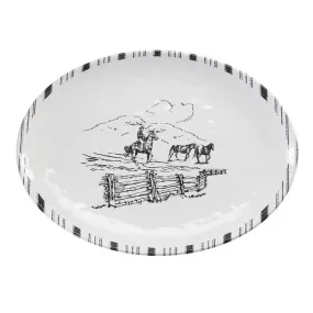 Hi End Accents Ranch Life Melamine Serving Platter