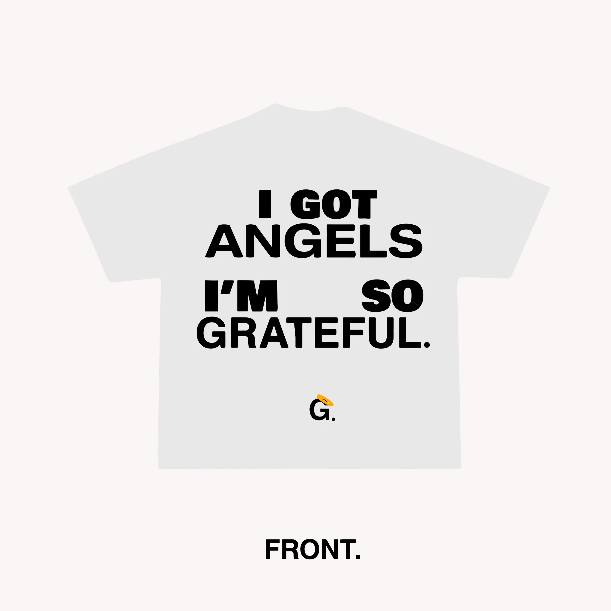 I'm So Grateful Tee - White