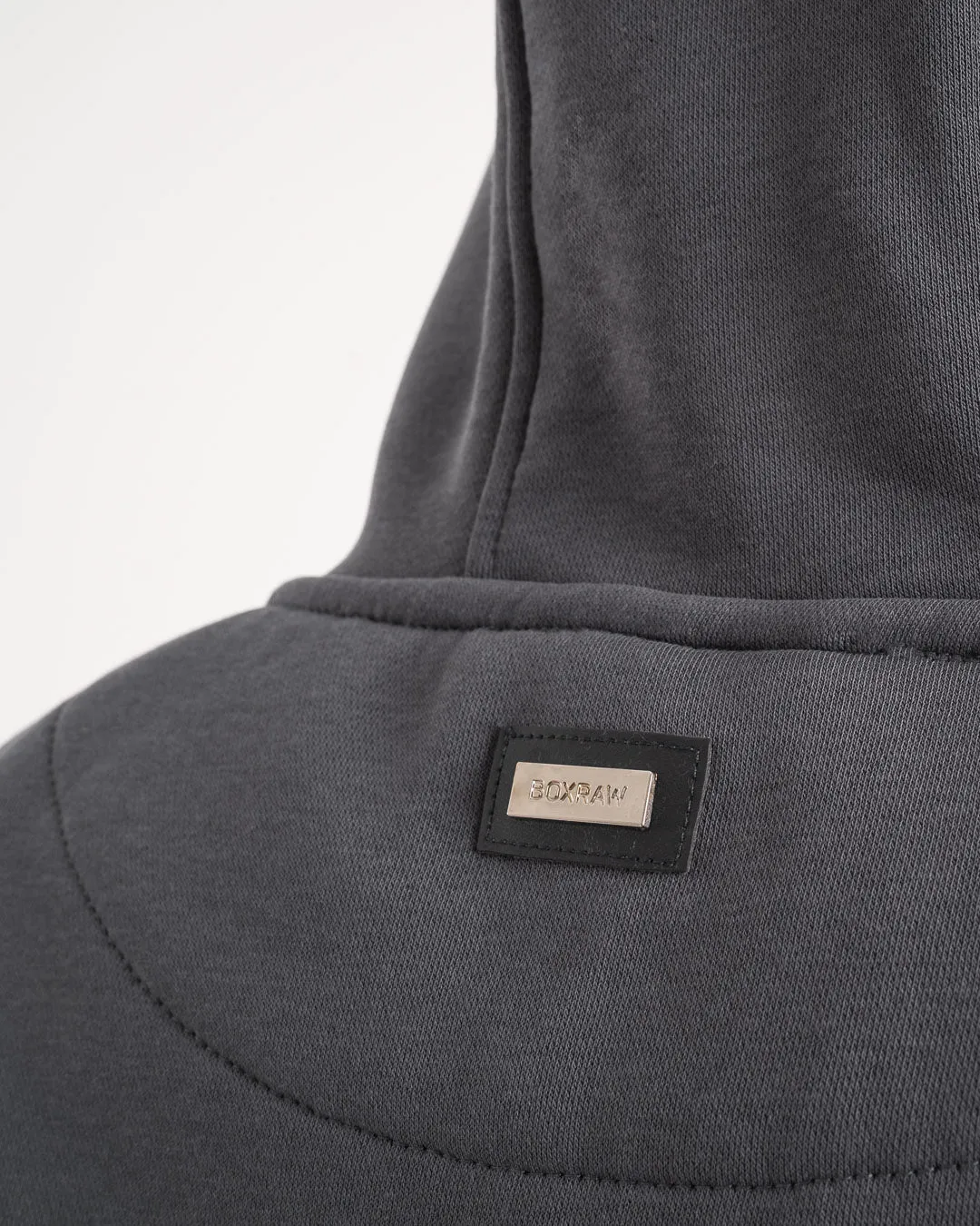 Johnson Cropped Hoodie - Charcoal