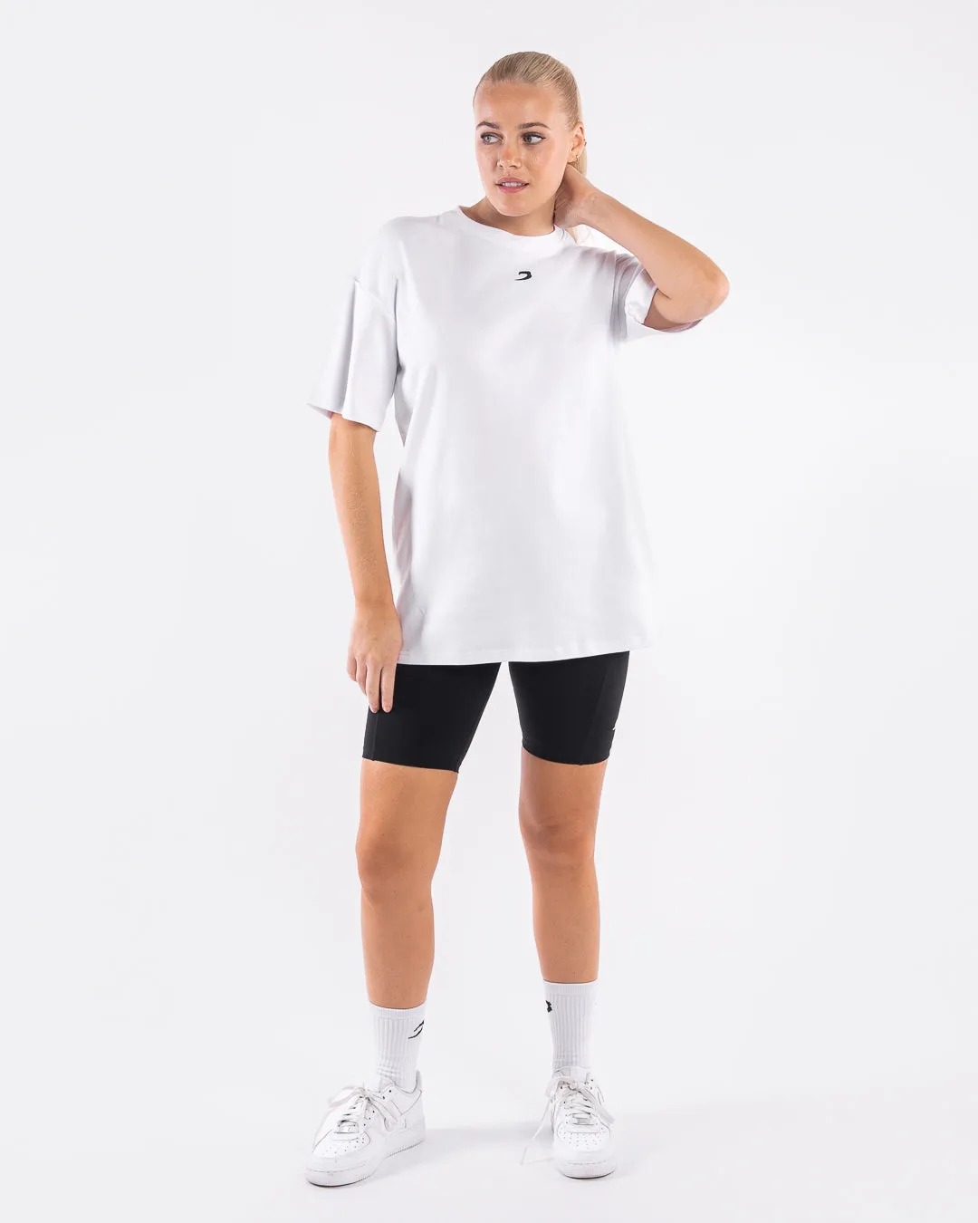 Johnson Oversized Strike T-Shirt - White