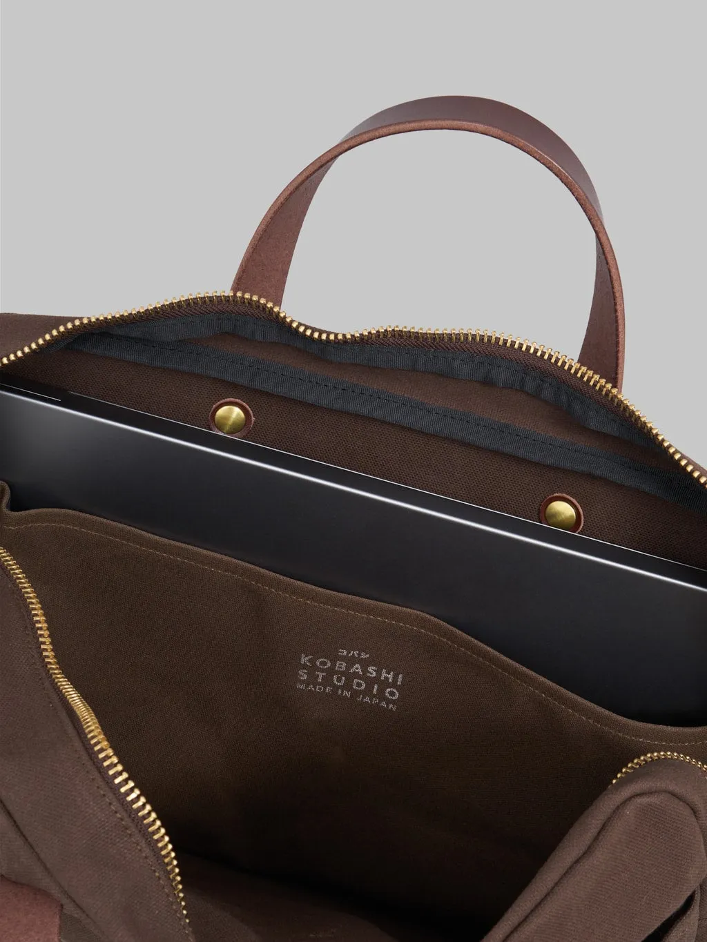 Kobashi Studio Briefcase Brown