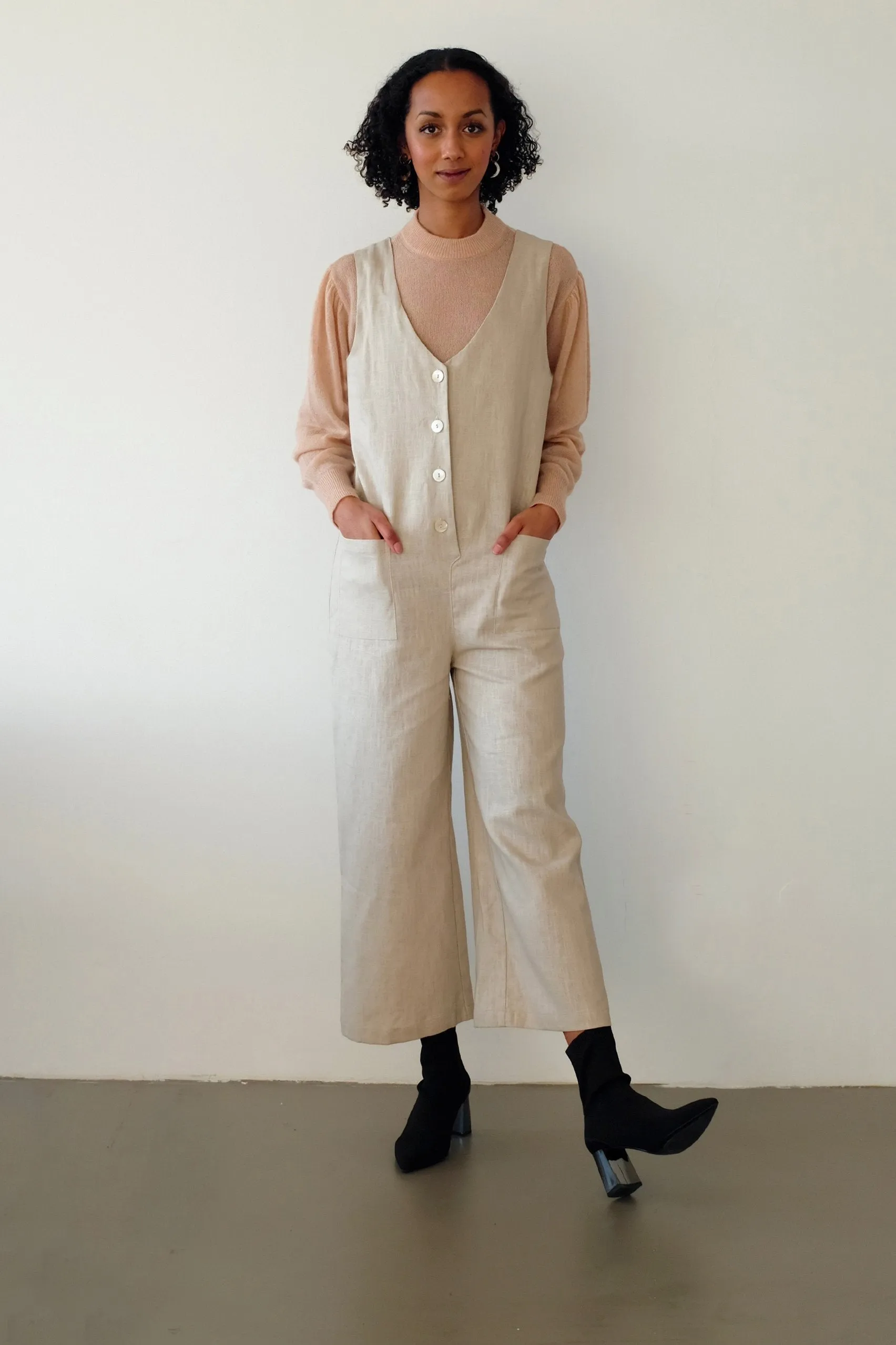 Lou jumpsuit - ecru by Pina Studio