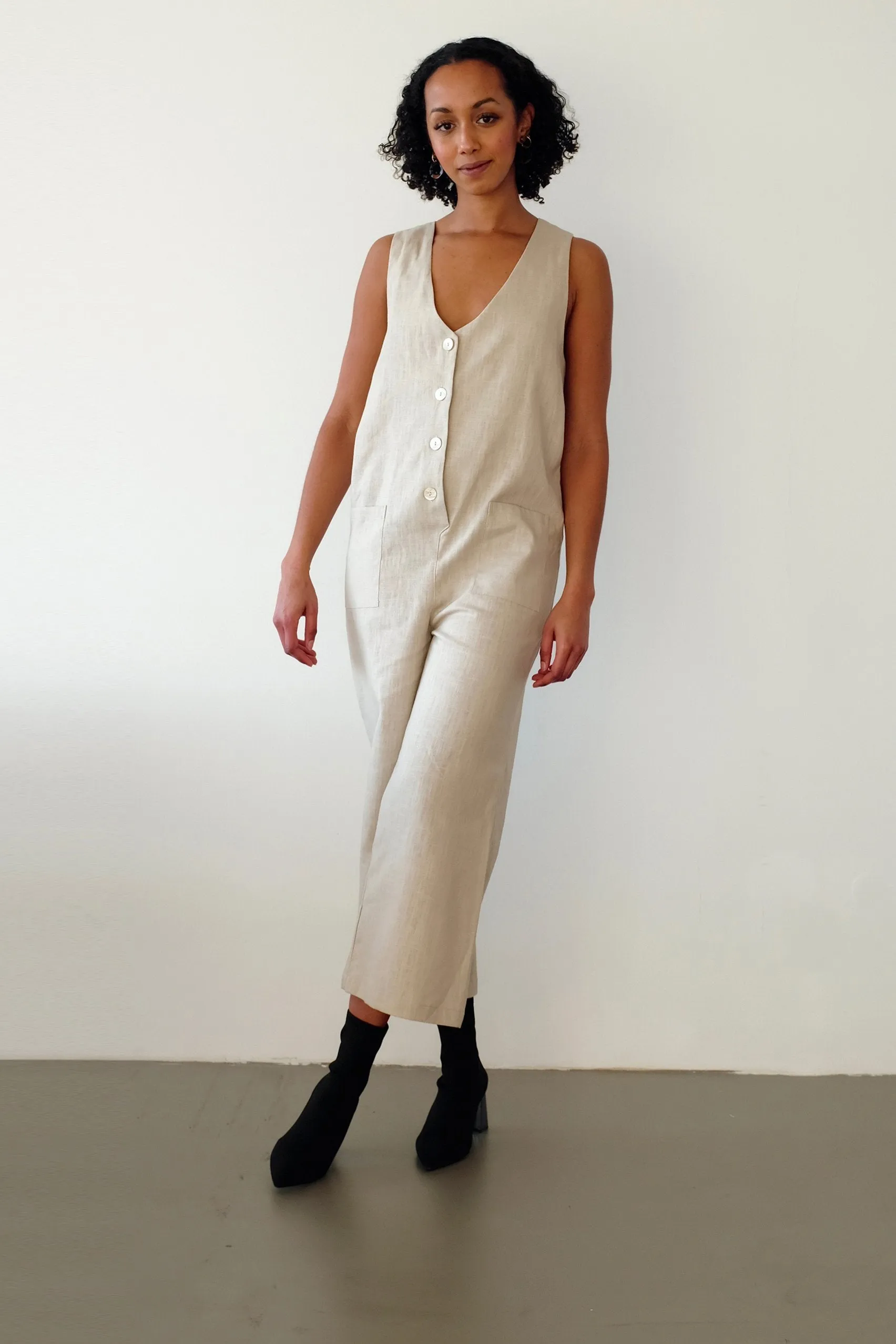 Lou jumpsuit - ecru by Pina Studio