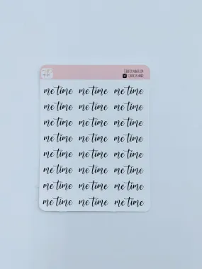 Me Time Script Stickers