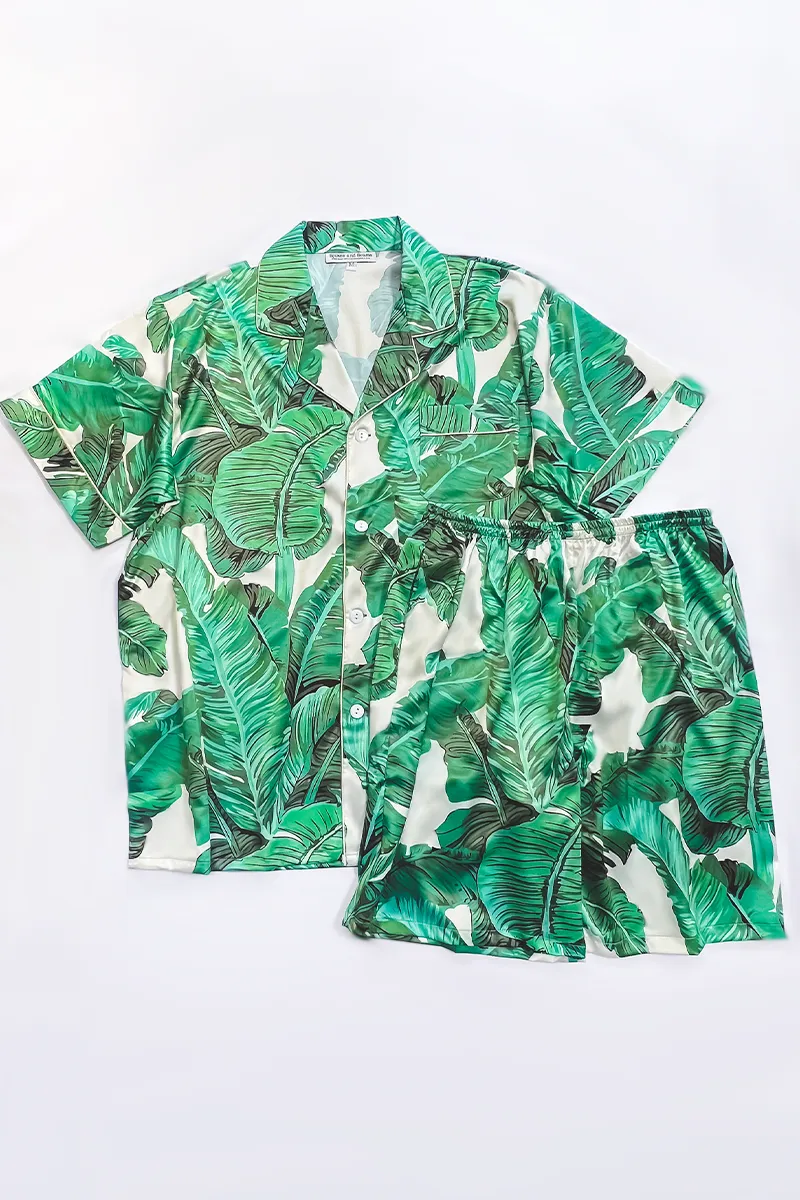 Men's Banana Leaf Shorts set