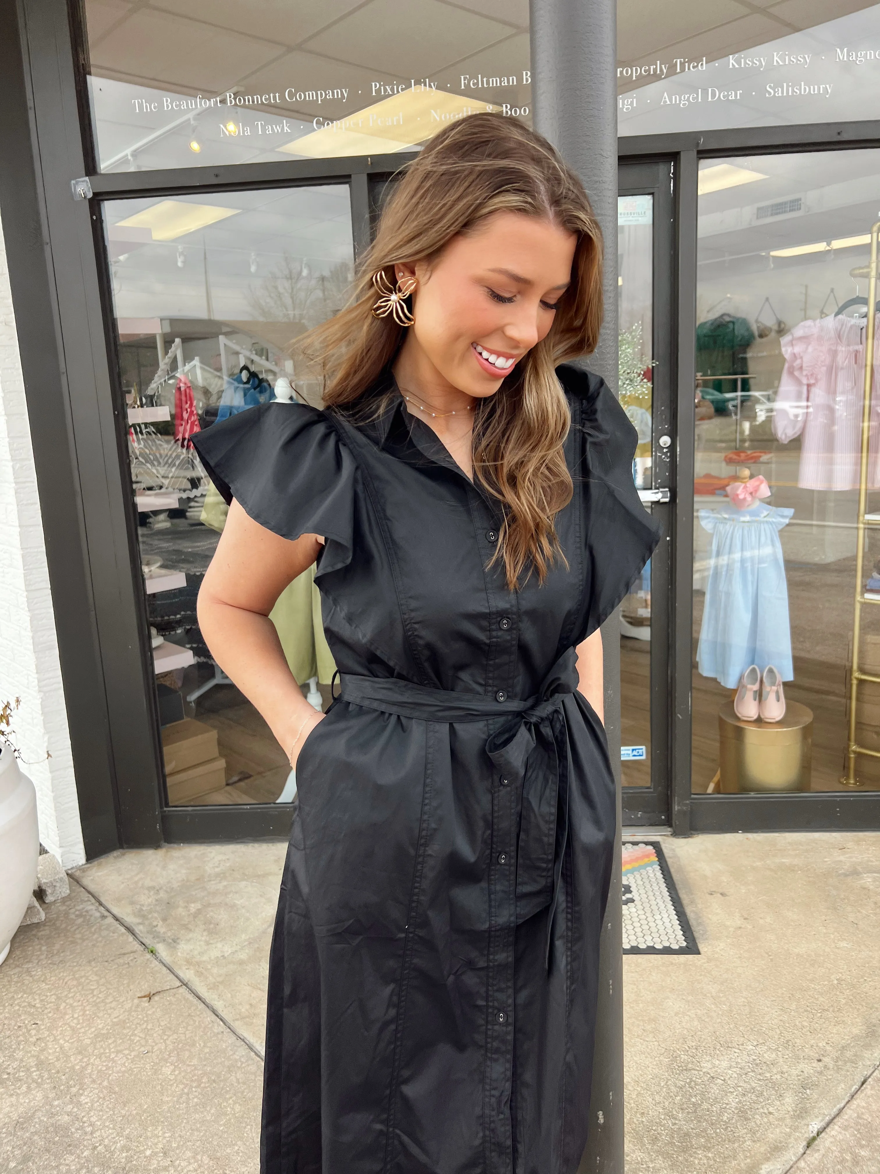 Midnights Belted Midi Dress