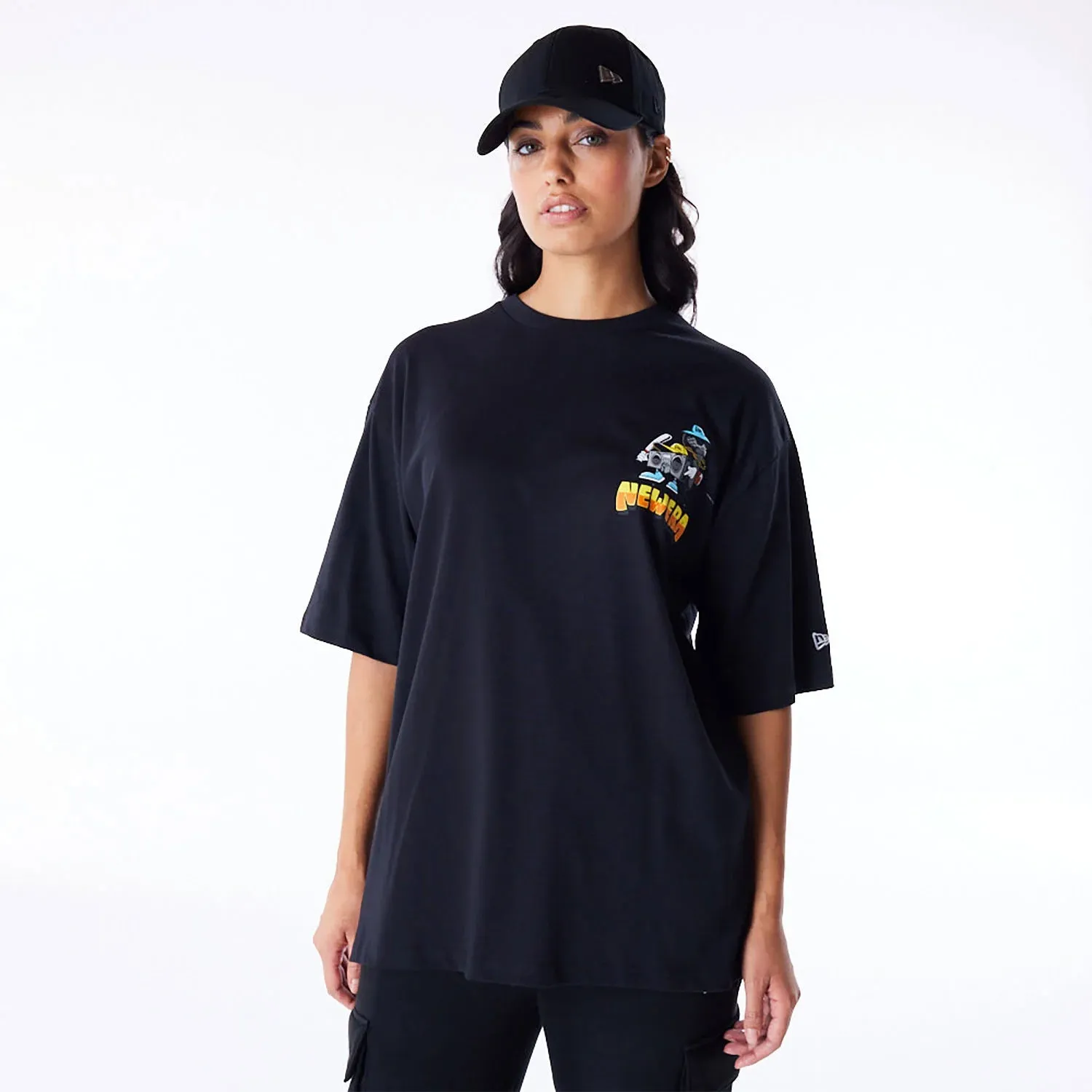 NEW ERA New Era Location Graphic New York Black Oversized T-Shirt