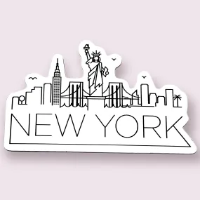 New York Overview Sticker