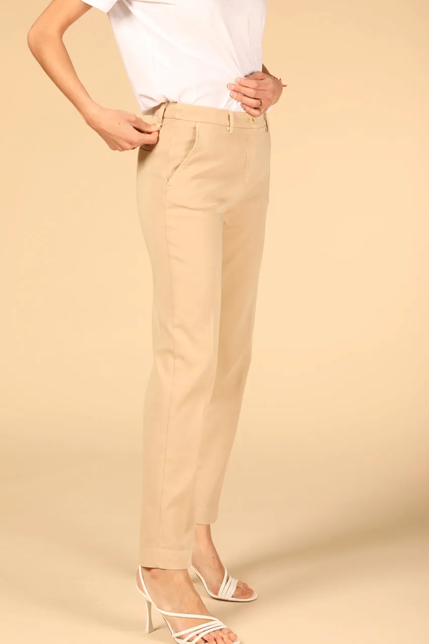 New York pantalone chino donna in jersey regular