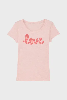 Outlet - Heather Pink Love T-Shirt