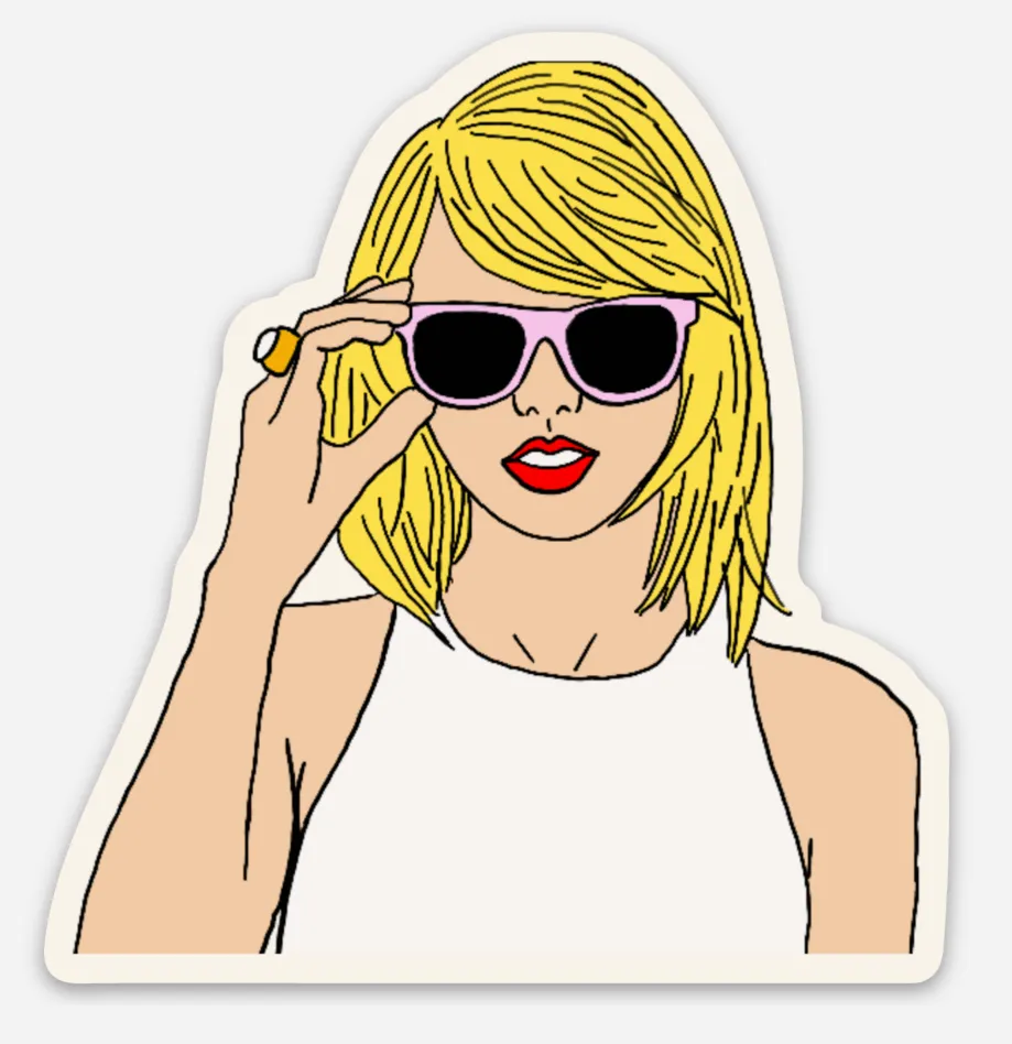 She's Taylor! Sticker