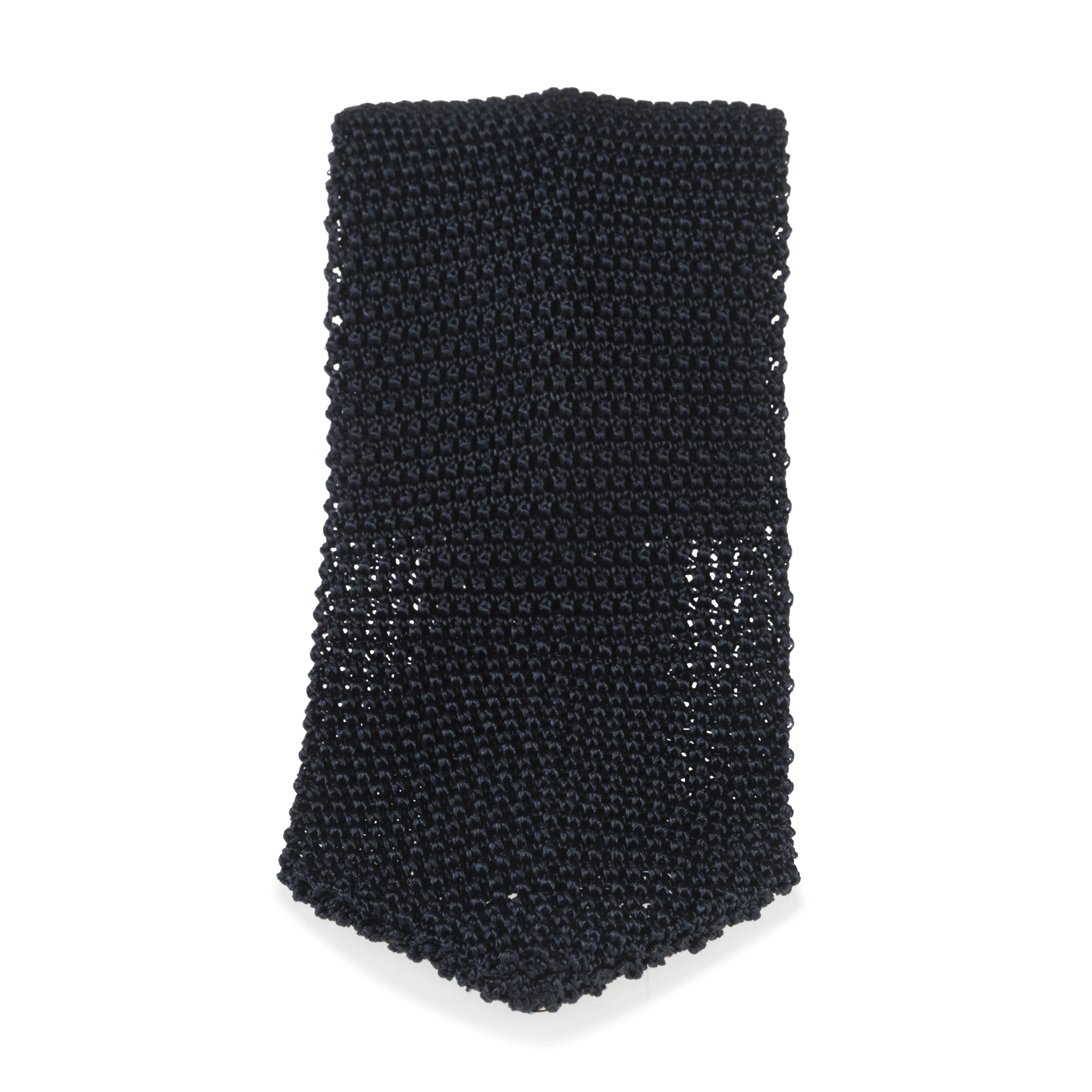 Silk Point End Knit Tie