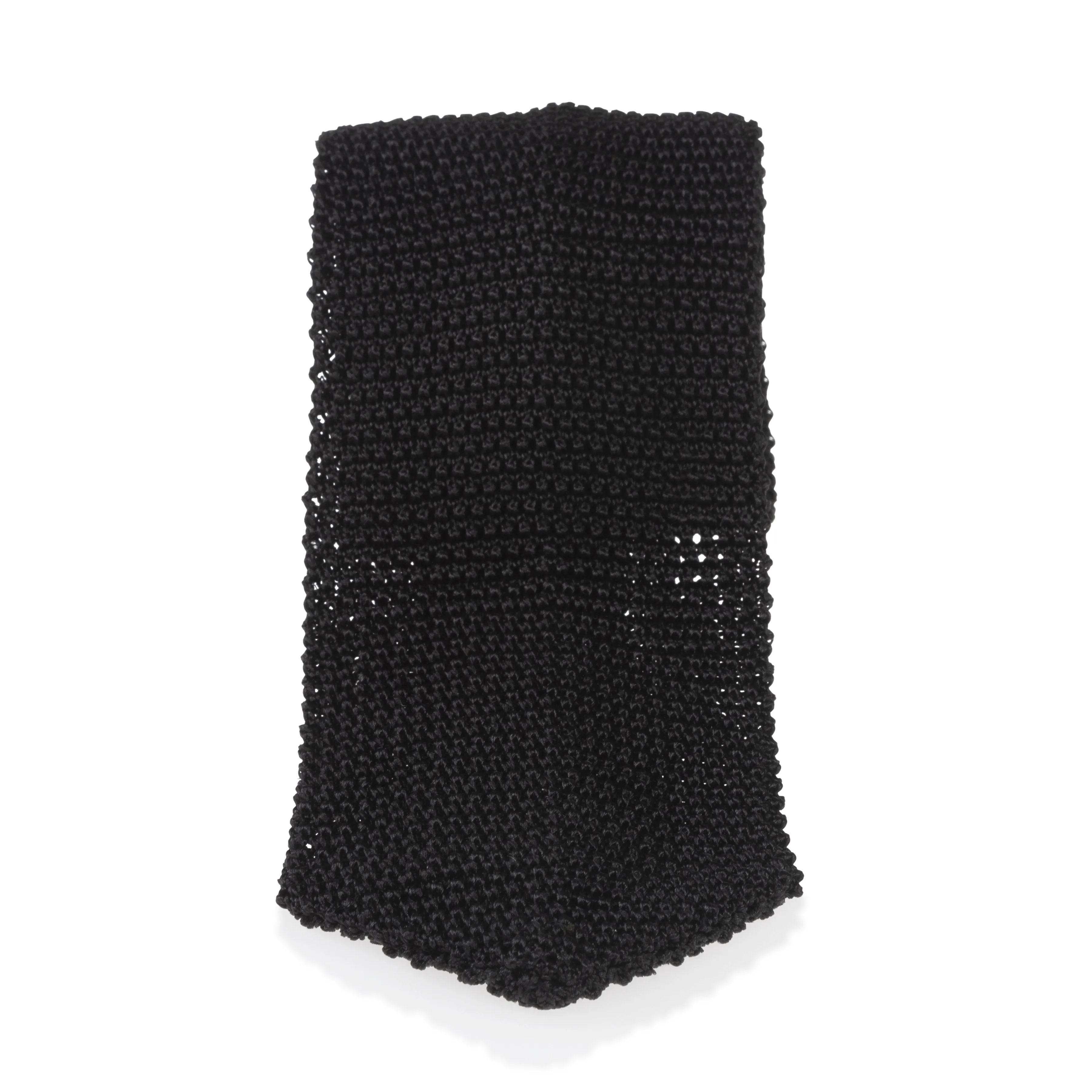 Silk Point End Knit Tie