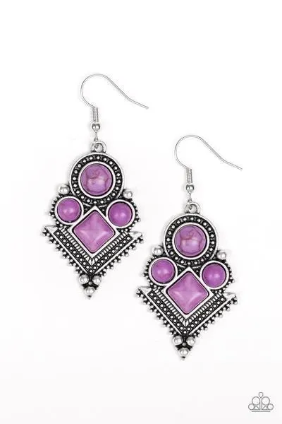 So Sonoran Purple-Earrings