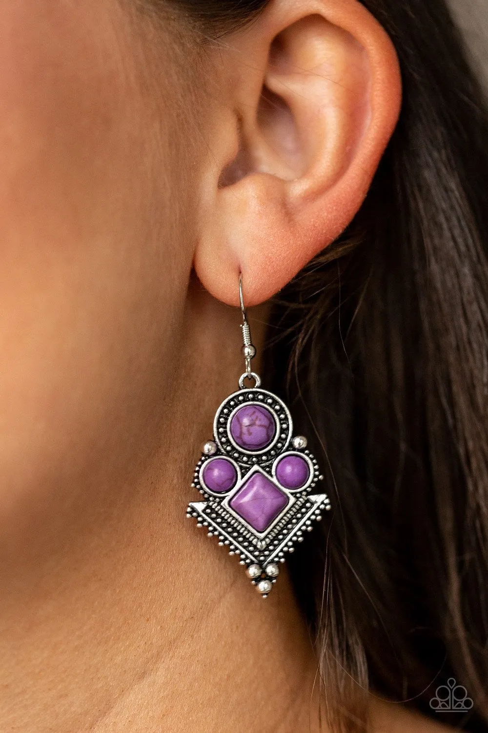 So Sonoran Purple-Earrings