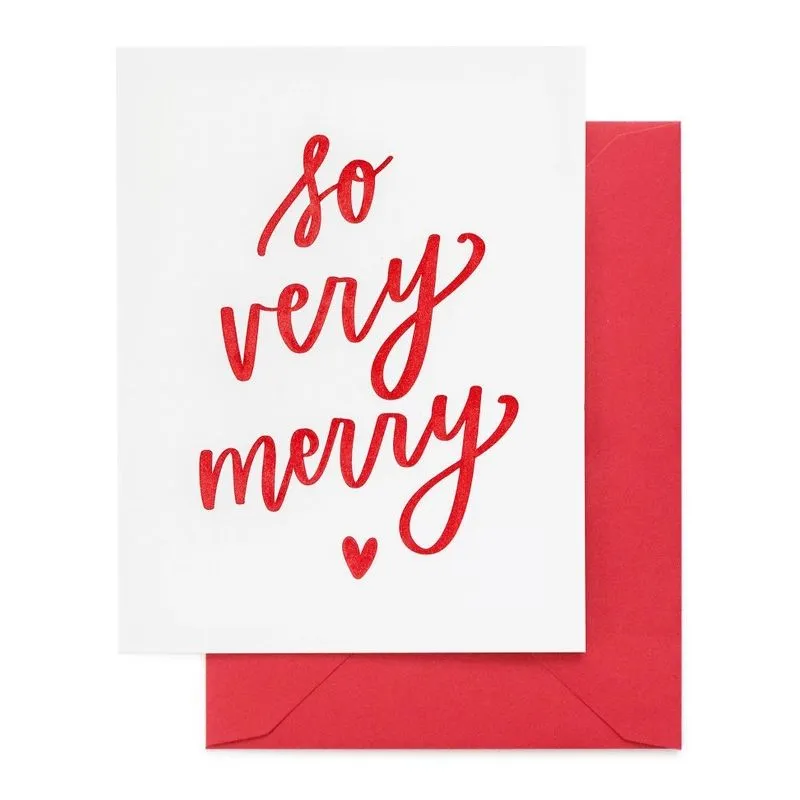 SUGAR PAPER | So Very Merry Card