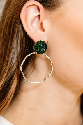 Taylor Shaye Designs: Emerald Glitter Earrings