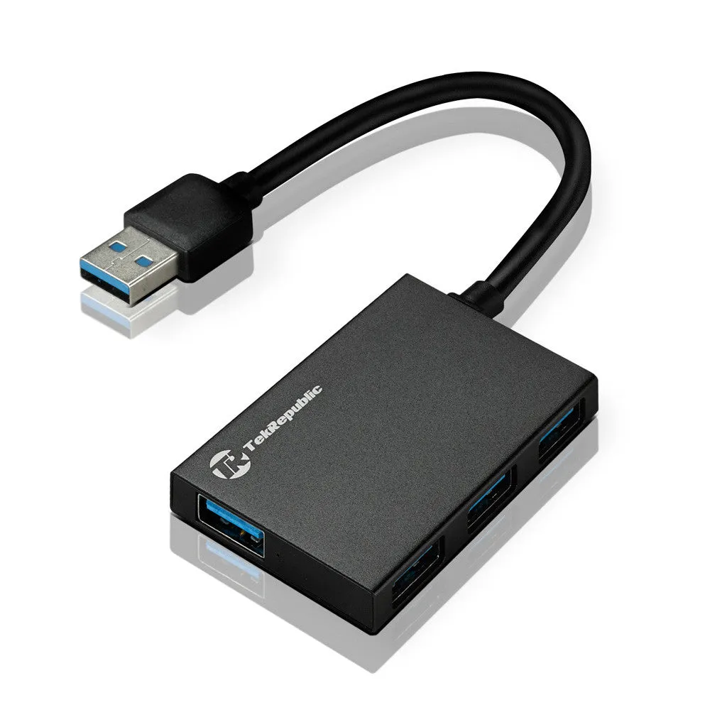 Tek Republic TUH-310 4 Port Aluminum USB3.0 Hub