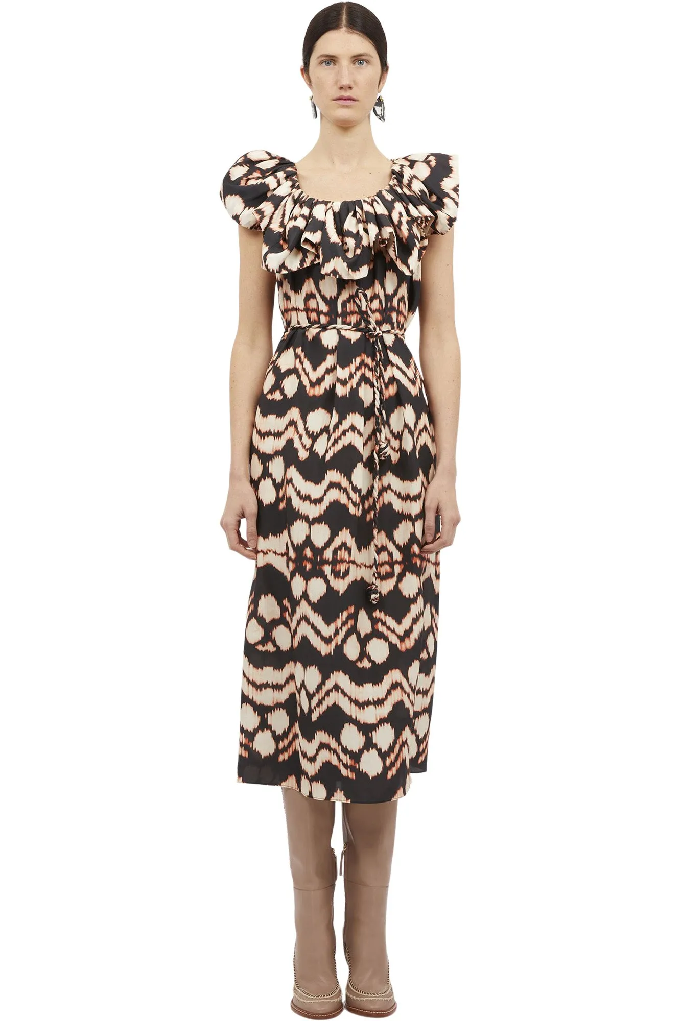 Ulla Johnson Anora Dress in Obsidian