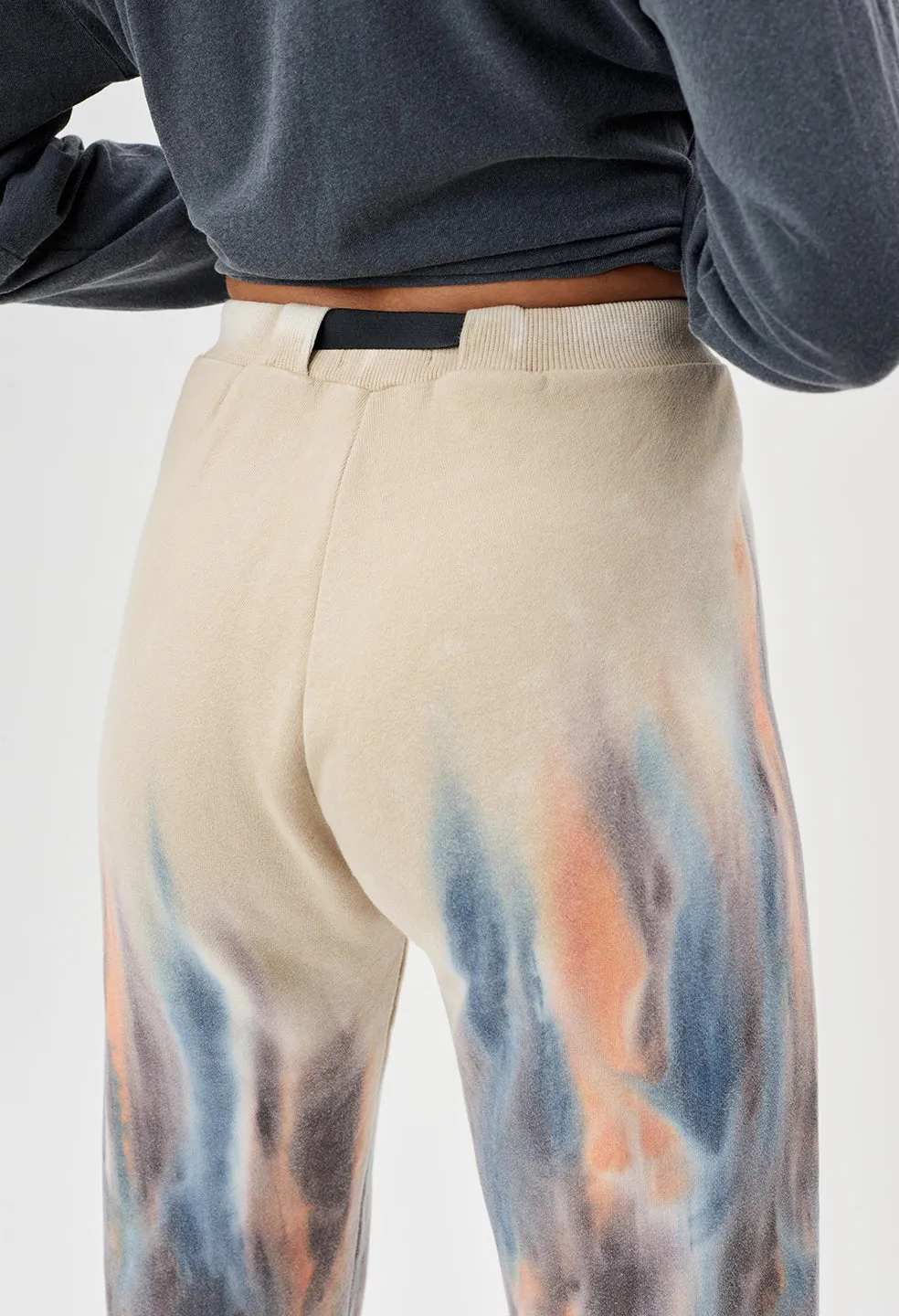 Volcano Dye Belted Sweatpants / Multi